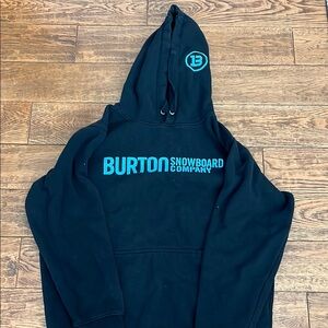 Burton Black Hoodie with Blue Logo